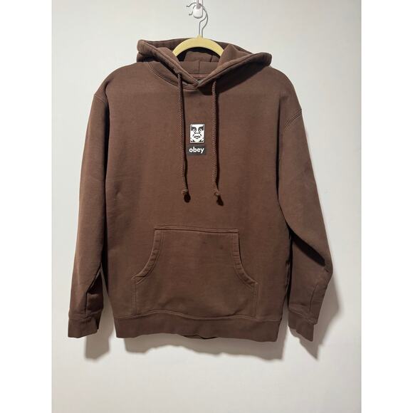 Obey Icon Brown Hoodie - Picture 2 of 4